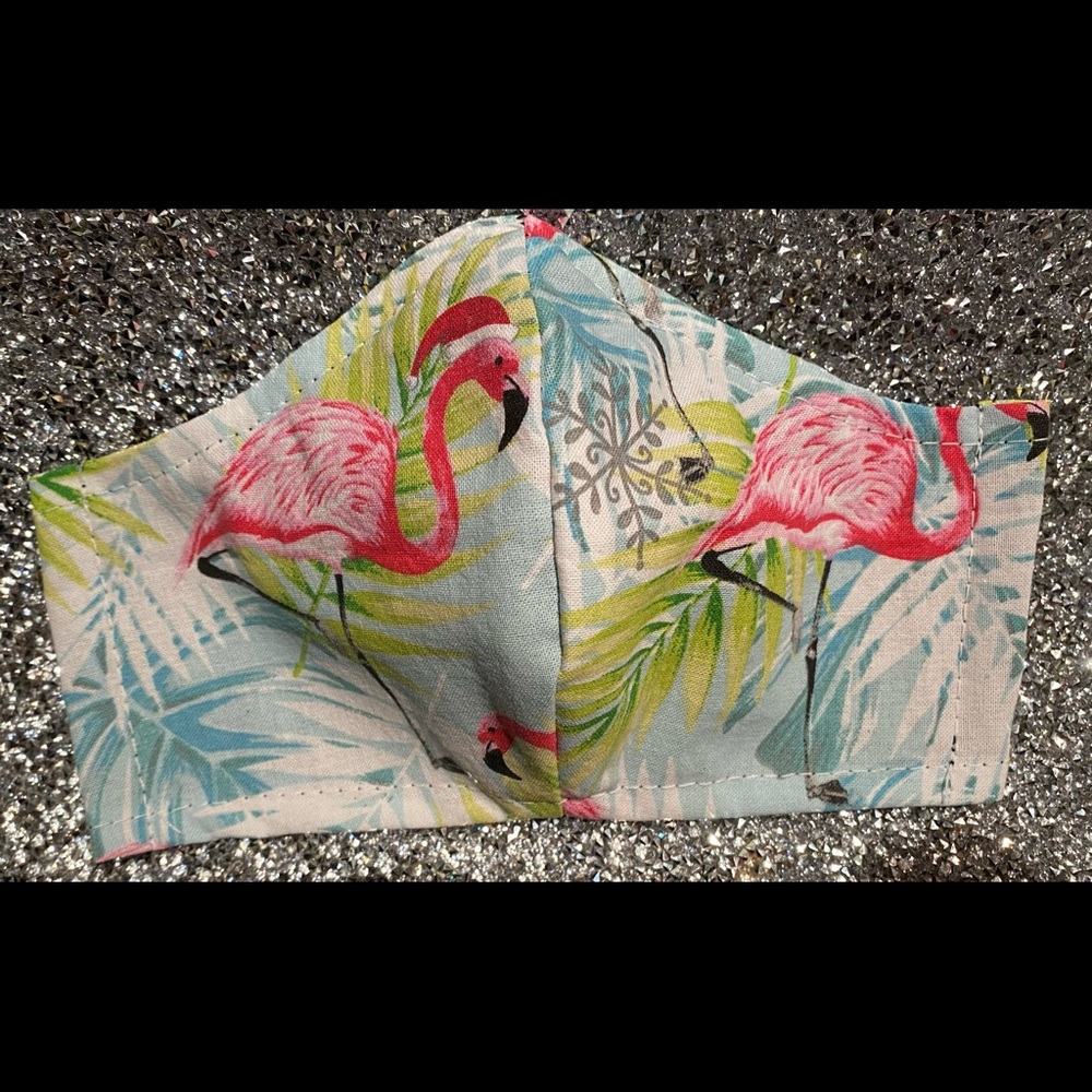 Flamingo Holiday mask
